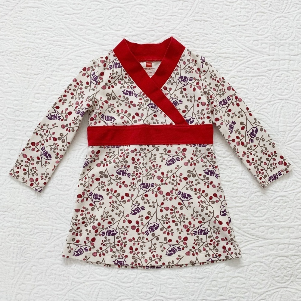Tea Collection Wrap Neck Dress‎